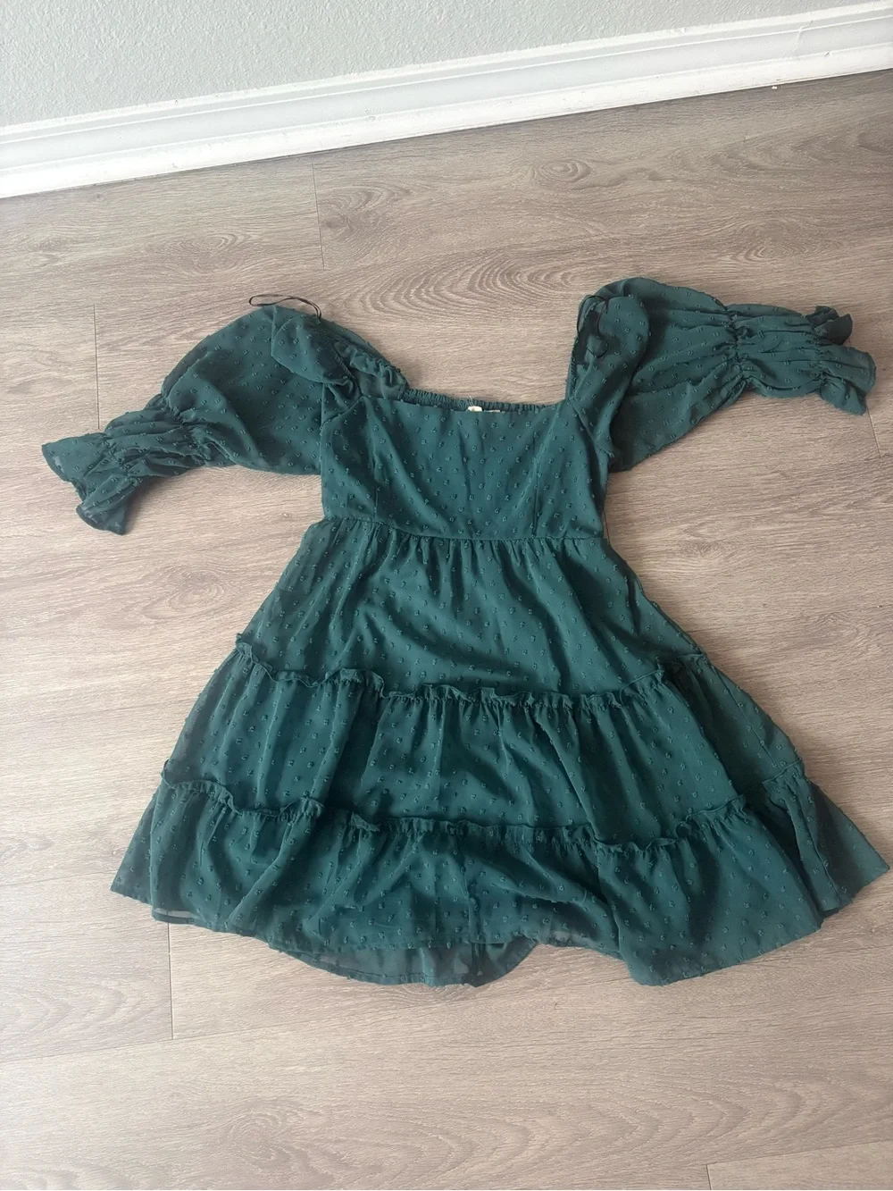 green semi formal dress Queendancer Women Dark with Beading Spaghetti US Size:Custom Size Dakimakura My Dress-Up Darling asymmetrical ruffle dress